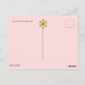 ABSTRAKTER AQUAMARINER BLAU, PINKWELLEN,GLITZERN,L POSTKARTE (Rückseite)