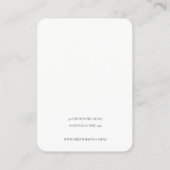 Abstrakter Aquamariner grüner Glitzer 2 Ohrenbilds Visitenkarte (Rückseite)