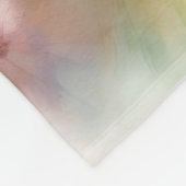 Abstrakter Aquarell-Blumenprint Fleecedecke (Ecke)