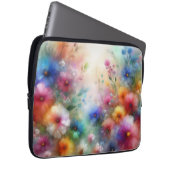 Abstrakter Aquarell-Blumenprint Laptopschutzhülle (Vorne Rechts)