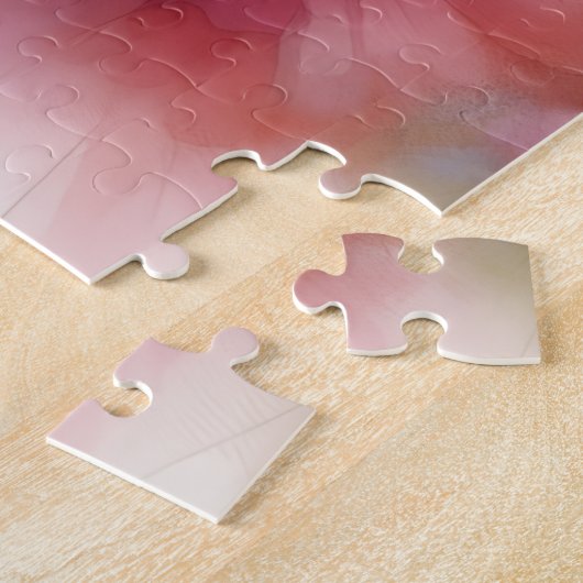 Abstrakter Aquarell-Blumenprint Puzzle (Seite)