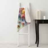 Abstrakter Aquarell-Blumenprint Sherpadecke (Beispiel)