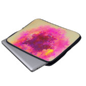 Abstrakter Aquarell Farbige Textur. Laptopschutzhülle (Vorne Knopf)