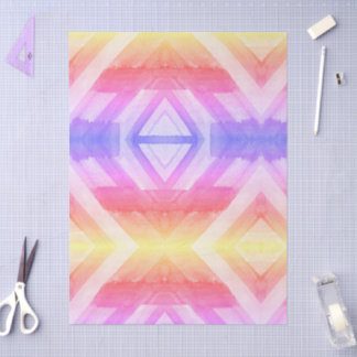 Abstrakter Aquarell-Geometrischer Hintergrund zum  Seidenpapier