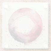 abstrakter Aquarell-Ring Glasuntersetzer (Rückseite)