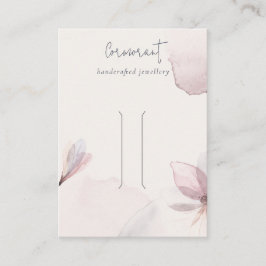 Abstrakter Aquarellblütenhalter Visitenkarte