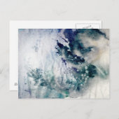 Abstrakter Aquarellhintergrund auf Grundpapier 2 Postkarte (Vorne/Hinten)