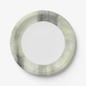 abstrakter Aquarellhintergrund auf Papier 2 2 Pappteller (Vorderseite)