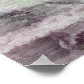 abstrakter Aquarellhintergrund auf Papier Poster (Ecke)