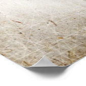 Abstrakter Aquarellhintergrund auf Schleifpapier Poster (Ecke)