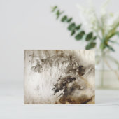 Abstrakter Aquarellhintergrund auf Schleifpapier Postkarte (Stehend Vorderseite)