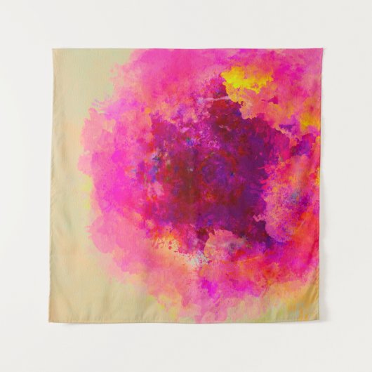 Abstrakter Aquarellhintergrund Farbige Textur. Wandteppich (Vorderseite (Horizontal))