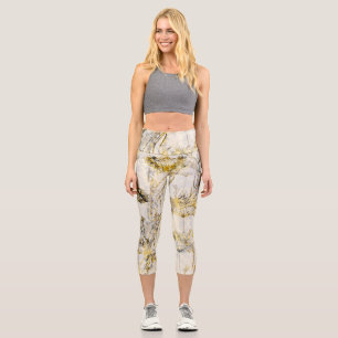 Abstrakter Aquarellhintergrund: Leuchter, Wacholde Capri Leggings