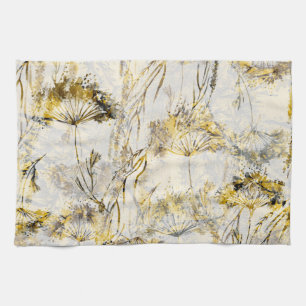 Abstrakter Aquarellhintergrund: Leuchter, Wacholde Geschirrtuch
