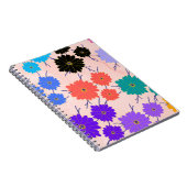 Abstrakter Aquarellhintergrund mit Blume Notizblock (Rechte Seite)