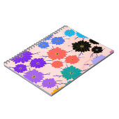 Abstrakter Aquarellhintergrund mit Blume Notizblock (Linke Seite)