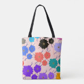 Abstrakter Aquarellhintergrund mit Blume Tasche (Rückseite)
