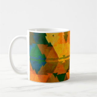 Abstrakter Aquarellhintergrund. Ölmalerei Kaffeetasse