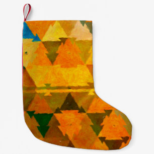 Abstrakter Aquarellhintergrund. Ölmalerei Kleiner Weihnachtsstrumpf