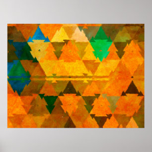 Abstrakter Aquarellhintergrund. Ölmalerei Poster