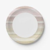 Abstrakter Aquarellhintergrund Pappteller (Vorderseite)
