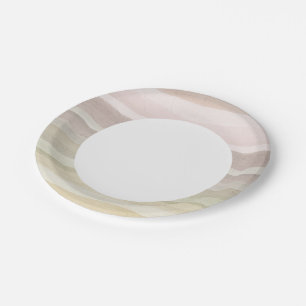 Abstrakter Aquarellhintergrund Pappteller