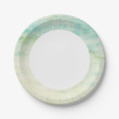 Abstrakter Aquarellhintergrund Pappteller (Vorderseite)