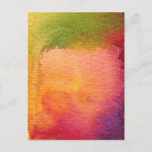 Abstrakter Aquarellhintergrund Postkarte (Vorderseite)