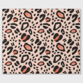 Abstrakter Aquarellleopard. Muster Geschenkpapier (Flach)