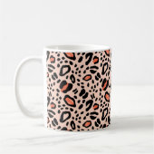 Abstrakter Aquarellleopard. Muster Kaffeetasse (Links)