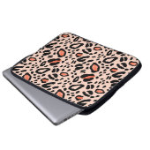 Abstrakter Aquarellleopard. Muster Laptopschutzhülle (Vorne Knopf)