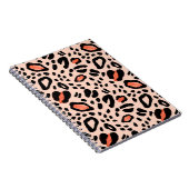 Abstrakter Aquarellleopard. Muster Notizblock (Rechte Seite)