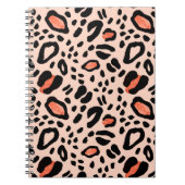 Abstrakter Aquarellleopard. Muster Notizblock (Vorderseite)
