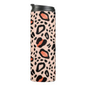 Abstrakter Aquarellleopard. Muster Thermosbecher (Nach rechts gedreht)
