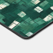 Abstrakter Aquarellstil, grün gestrichene Palette Schreibtischunterlage (Ecke)