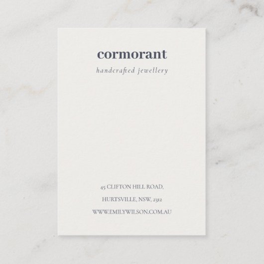 Abstrakter Arch Retro farbenfroher Logo-Ohrring Visitenkarte (Rückseite)