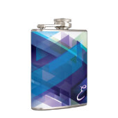 Abstrakter Art. 105 Wrapped Flask Flachmann (Rechts)