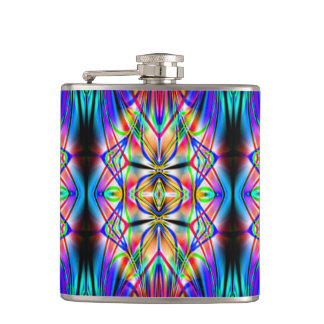 Abstrakter Art. 117 Wrapped Flask Flachmann