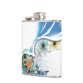 Abstrakter Art 30 Wrapped Flask Flachmann (Links)