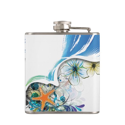 Abstrakter Art 30 Wrapped Flask Flachmann (Rückseite)