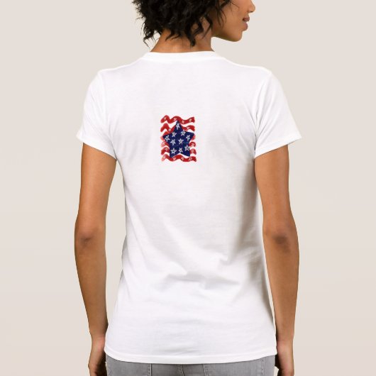 Abstrakter Art. 4 Juli Art to Wear T-Shirt (Rückseite)