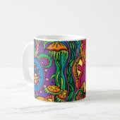 Abstrakter Art-Déco-Stil | Kaffeetasse (Vorderseite Links)