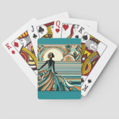 Abstrakter Art Deco-Stil Spielkarten (Rückseite)
