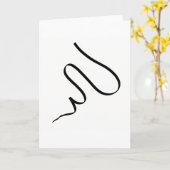 Abstrakter Art Minimalismus Energiekonzept Karte (Gelbe Blume)