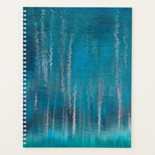 Abstrakter Aspen Tree Reflection Planner Planer (Vorderseite)