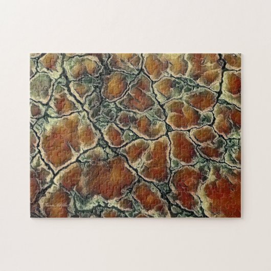 Abstrakter Asphalt in Farbe Puzzle (Horizontal)