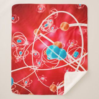 Abstrakter Atom-Hintergrund, chemisches Modell von Sherpadecke