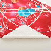 Abstrakter Atom-Hintergrund, chemisches Modell von Sherpadecke (3/4)