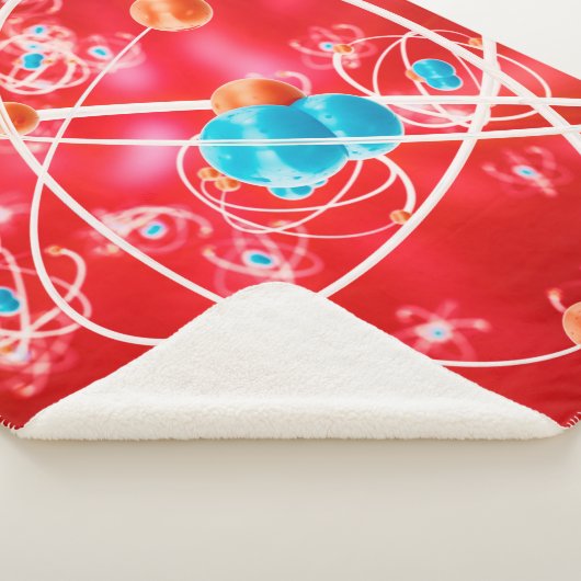 Abstrakter Atom-Hintergrund, chemisches Modell von Sherpadecke (3/4)