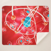 Abstrakter Atom-Hintergrund, chemisches Modell von Sherpadecke (Vorderseite (Horizontal))